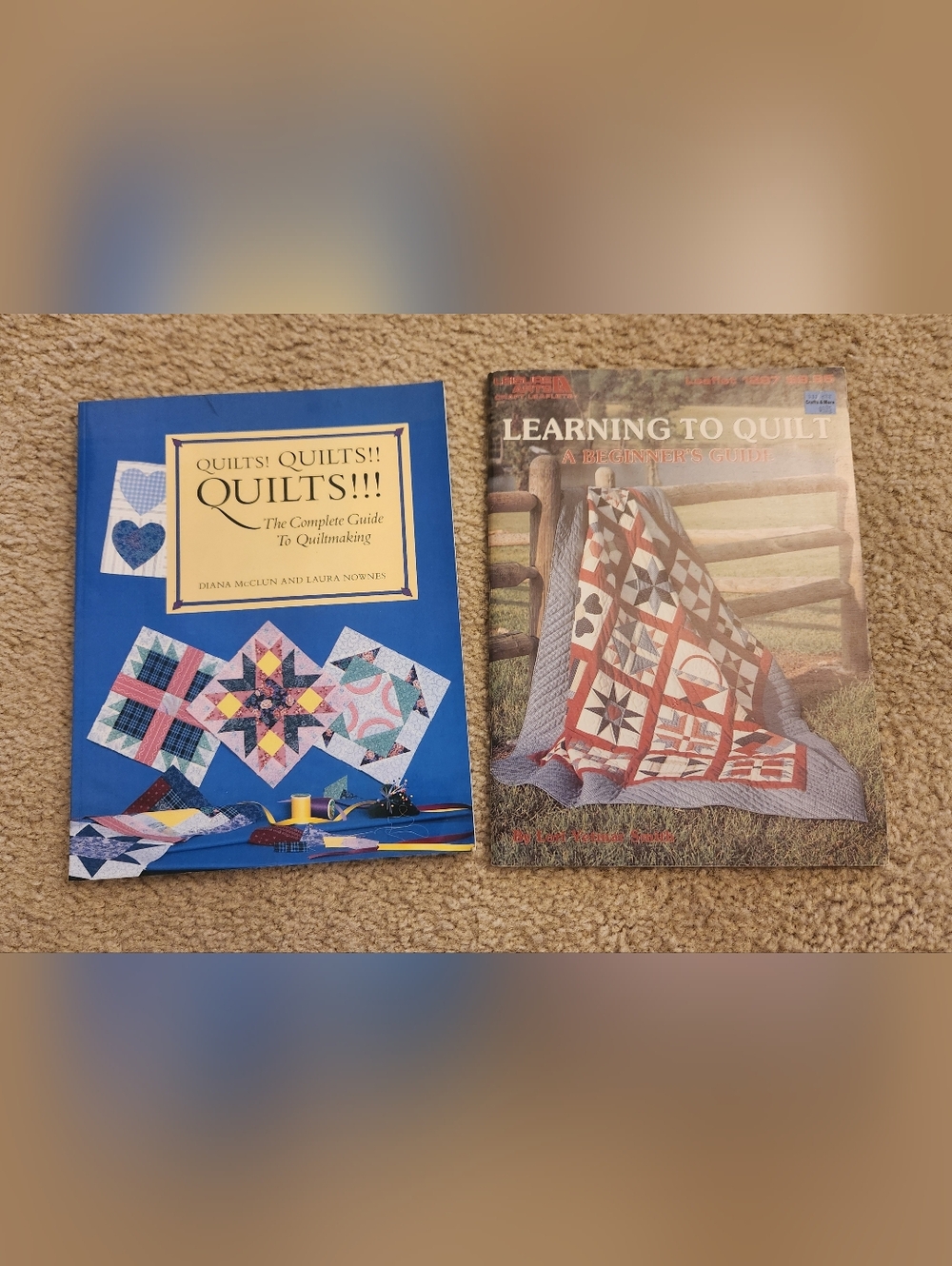 Set Of 2 Learning How To Quilt Paperback Books